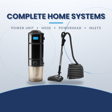 Load image into Gallery viewer, Beam Complete Home System professionally installed: Element power unit, hose, electric powerhead and inlets
