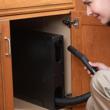 Load image into Gallery viewer, Vroom In-Cabinet Retractable Hose – Beam central vacuum installed accessory | Beam of St. Louis
